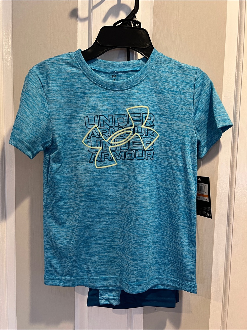 Under Armour Blue Shorts & TShirt Set - Boys Size 7